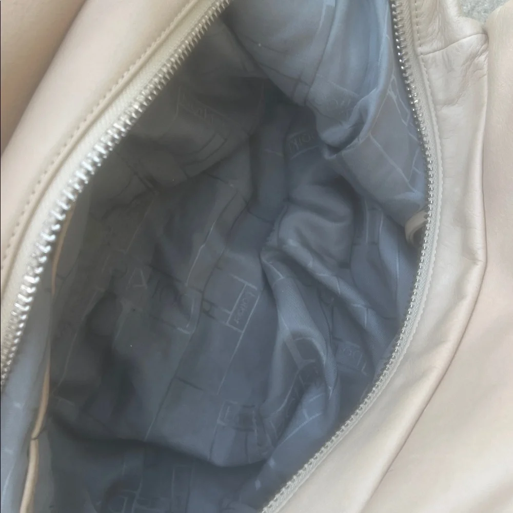 Botkier Trigger Satchel Beige Leather Handbag Purse